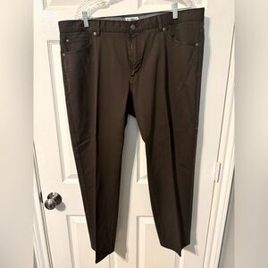 Peter Millar Ultimate Sateen Five-Pocket Pant, Chocolate Brown, 40, EUC